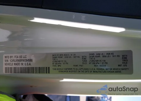 2024 Jeep Wrangler 4Xe Willys 4Xe from USA, damaged, VIN 1C4RJXN68RW364560